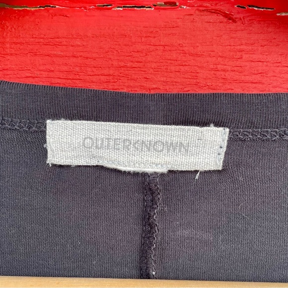 Outerknown organic cotton long sleeve semi-scoop neck tee - Picture 5 of 8